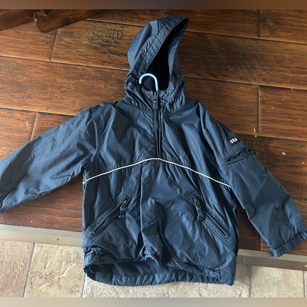 Toddler Navy blue gap quarter zip coat